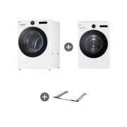 세탁기 LG 트롬 AI 오브제컬렉션 세탁기 + LG 트롬 AI 오브제컬렉션 건조기 + 스태킹키트 (KX25IF-5IS.AKOR) 썸네일이미지 2