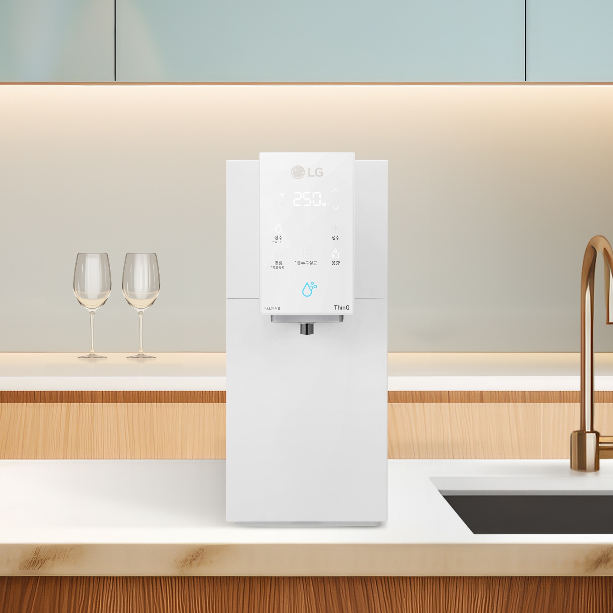 정수기 LG 퓨리케어 오브제컬렉션 정수기(맞춤 출수, 냉정) (WD323AWB.AKOR) 줌이미지 0