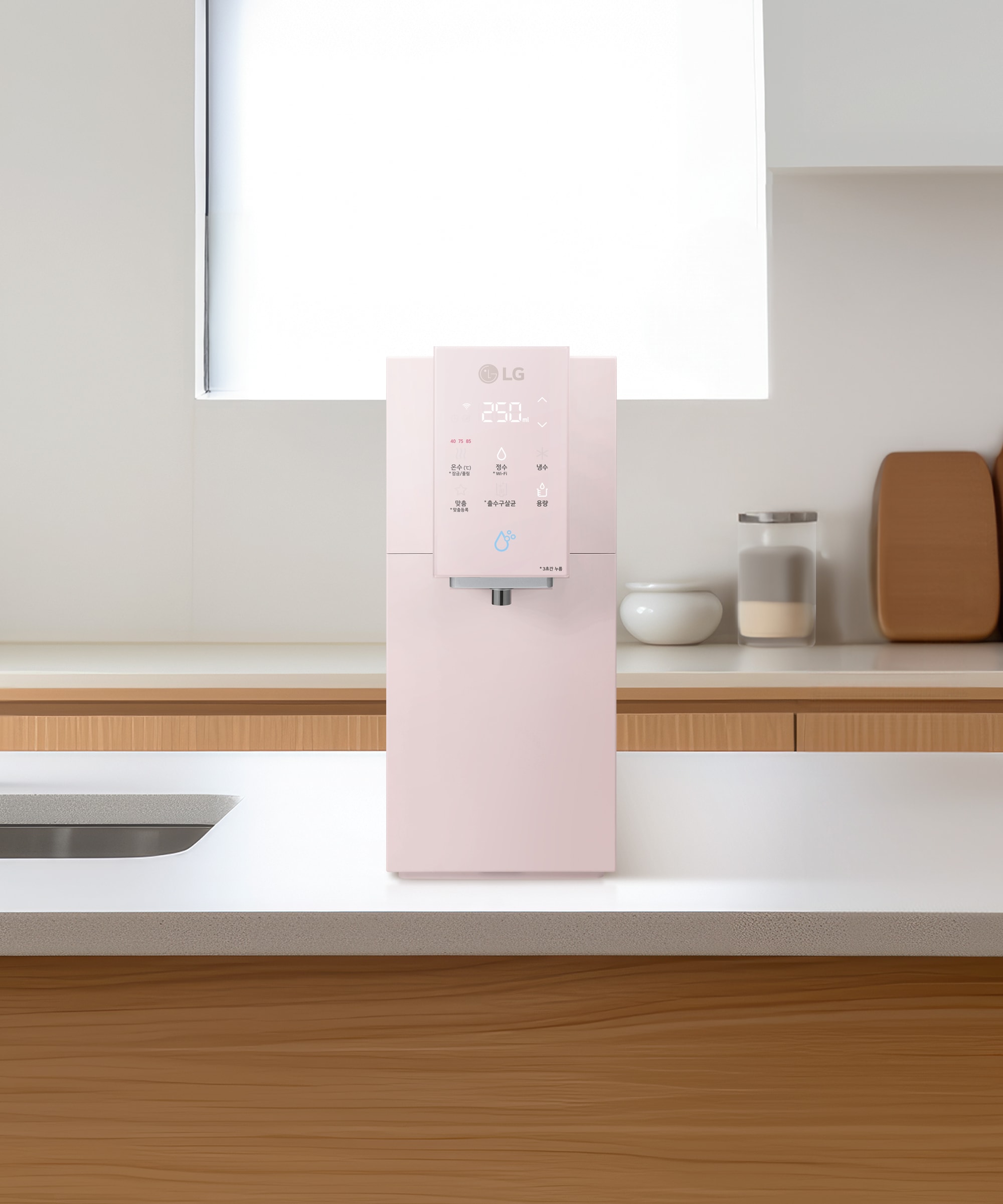LG 업 가전 LG 퓨리케어 오브제컬렉션 정수기(맞춤 출수, 냉온정) (WD523APB.AKOR) 메인이미지 0
