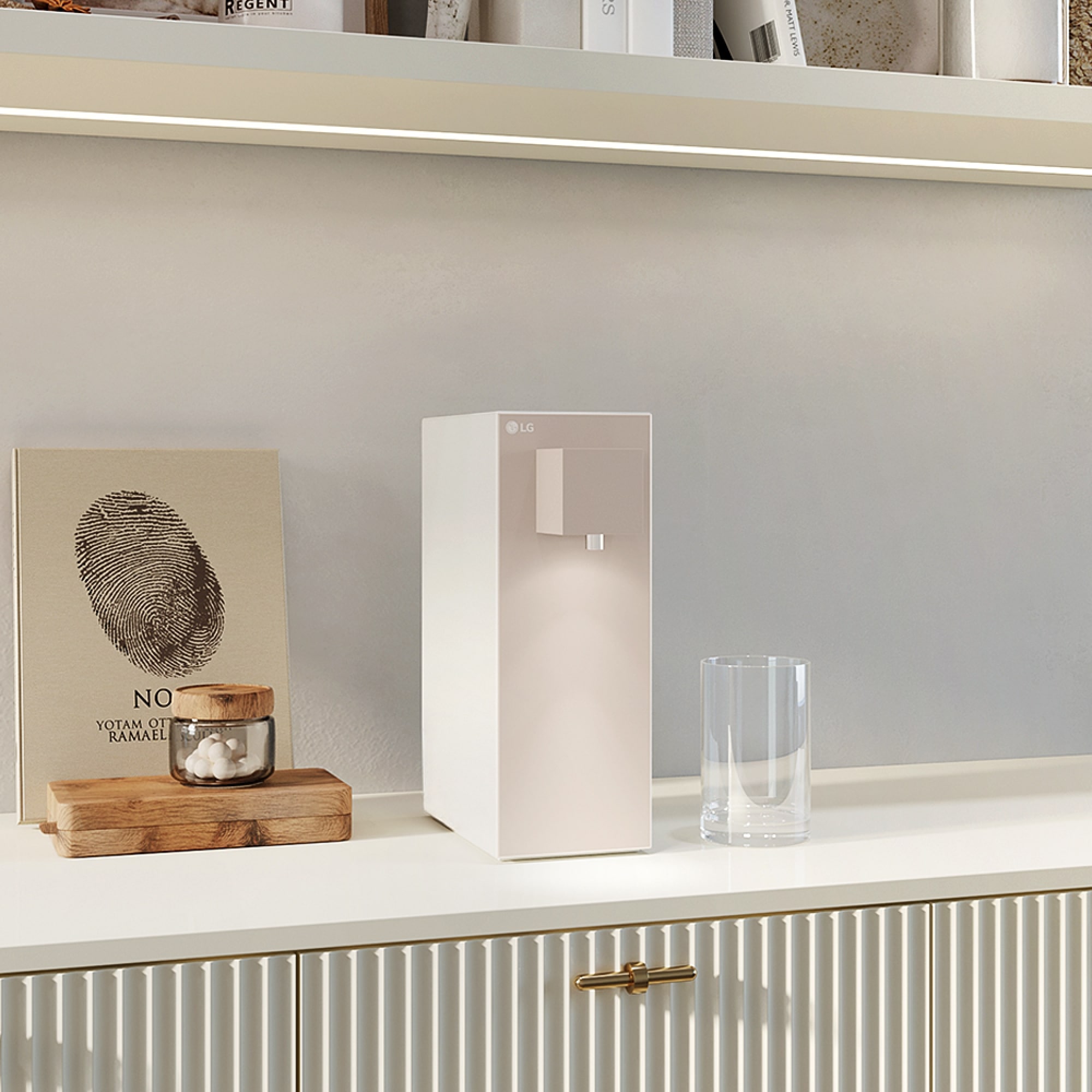 정수기 LG 퓨리케어 오브제컬렉션 정수기 (라이트온, 정수전용) (WD120MNB.AKOR) 줌이미지 1