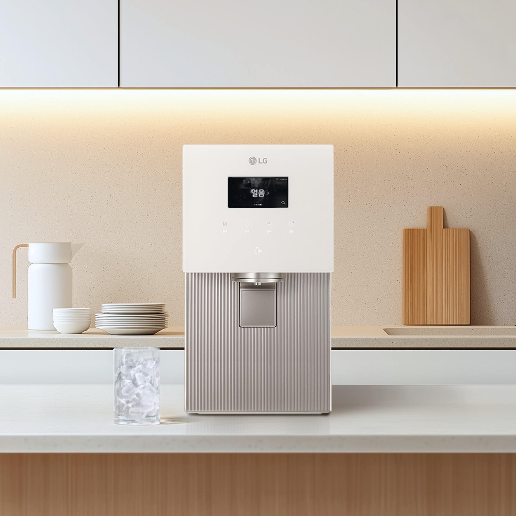 정수기 LG 퓨리케어 오브제컬렉션 얼음정수기 (WD722RE.AKOR) 줌이미지 1