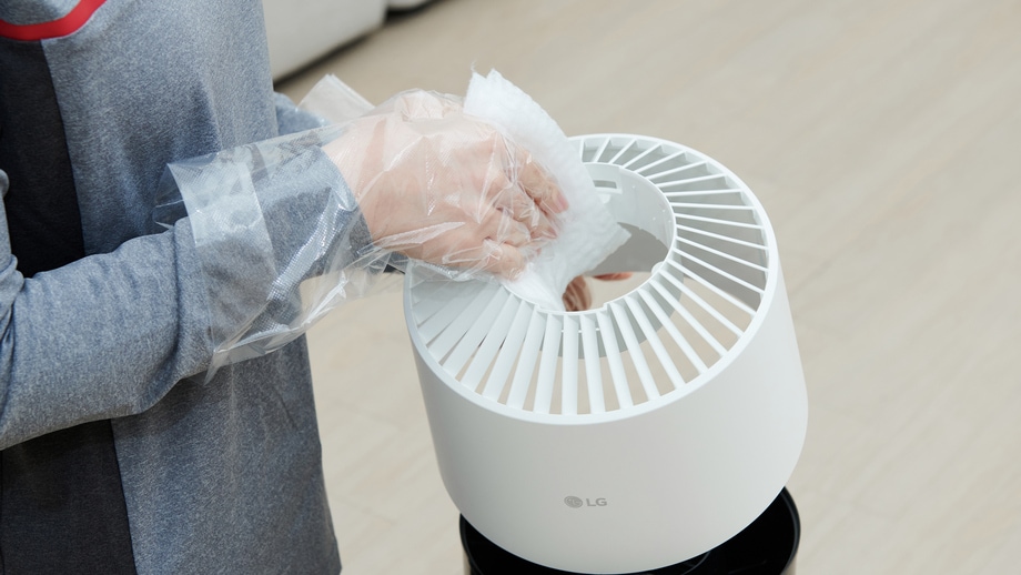 토출구 클리닝 예시 이미지