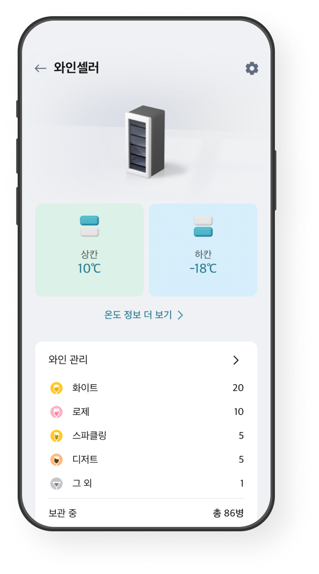 온도 설정 화면 예시 이미지
