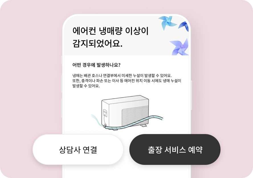 ThinQ 케어 알림 소개하는 이미지