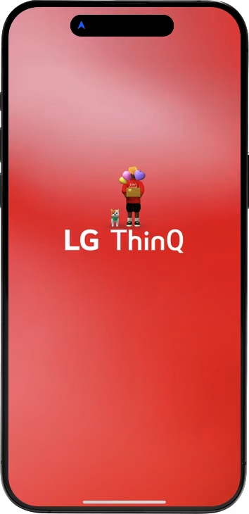 LG ThinQ 앱 실행 예시
