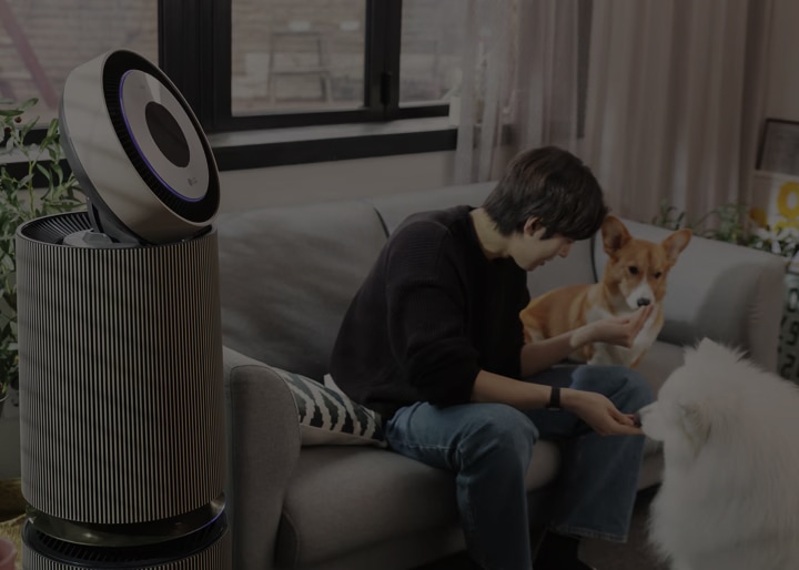 360˚공기청정기 알파 제품 필터 맞춤 업그레이드 예시