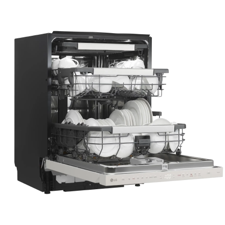 식기세척기 LG 디오스 AI 오브제컬렉션 식기세척기 (DUE6BGE.AKOR) 제품 이미지 좌측 측면 문열림