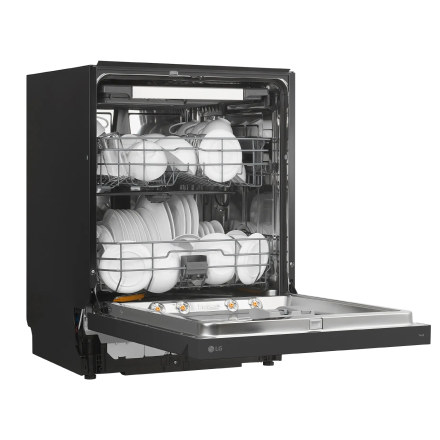 식기세척기 LG 디오스 AI 오브제컬렉션 식기세척기 (DUE5MBL2E.AKOR) 제품 이미지 좌측 측면 문열림