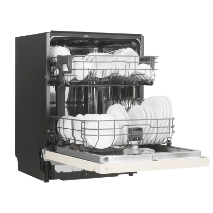 식기세척기 LG 디오스 AI 오브제컬렉션 식기세척기 (DUE4BGE.AKOR) 제품 이미지 좌측 측면 문열림
