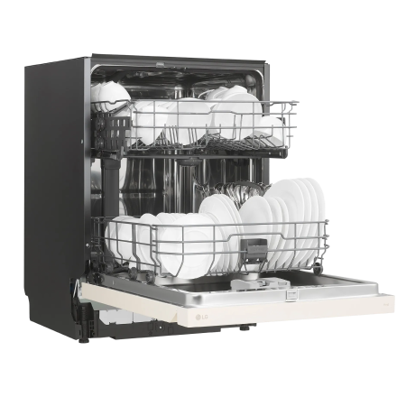 식기세척기 LG 디오스 AI 오브제컬렉션 식기세척기 (DUE1BGLE.AKOR) 제품 이미지 좌측 측면 문열림