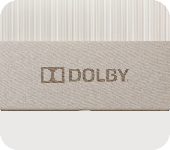 DOLBY 로고 그려진 모습