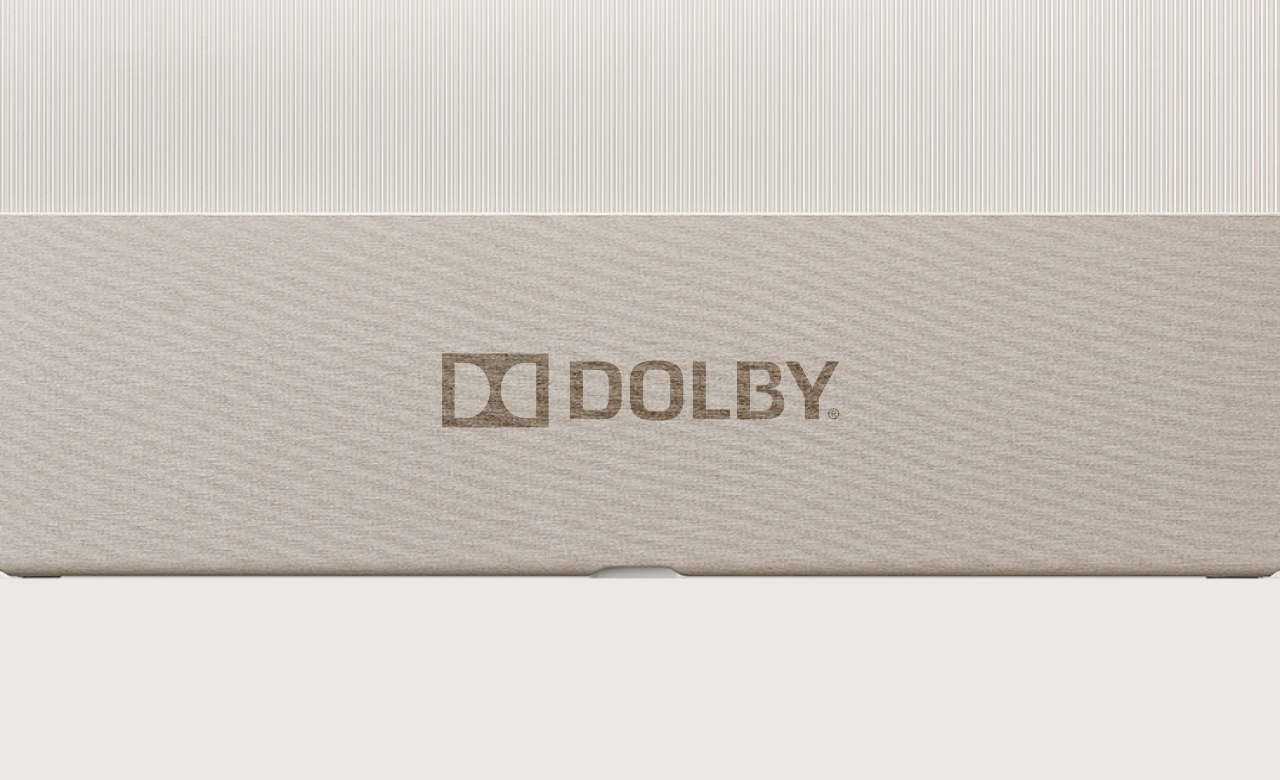 DOLBY 로고 그려진 모습