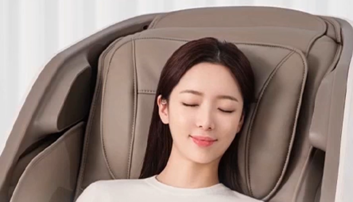 안마의자 블루투스 스피커 기능 연출 이미지