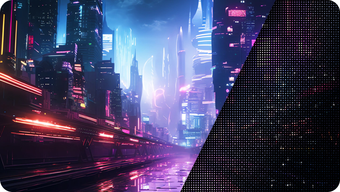 UHD FHD 선명도 비교