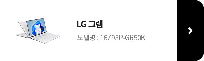 LG 그램 모델명:16Z95P-GR50K 제품 보러가기
