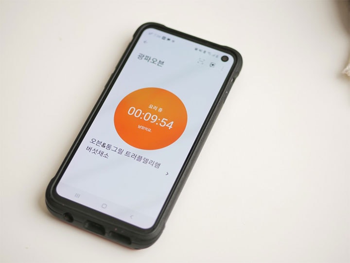 LG ThinQ 앱을 통한 광파오븐 모니터링