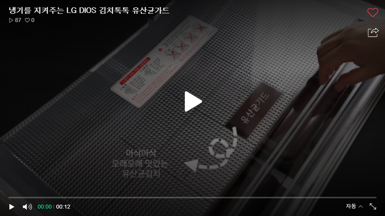 LG DIOS 김치톡톡