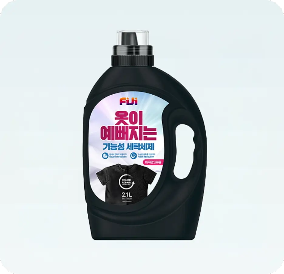 체크 셔츠 컬러를 유지하기 위한 컬러 전용 세제 사용 일러스트