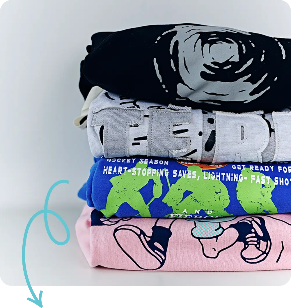 프린티드 후디 제품 이미지