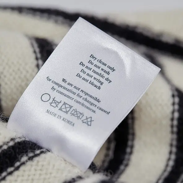 풀오버 울 혼합률 확인 방법 안내 이미지