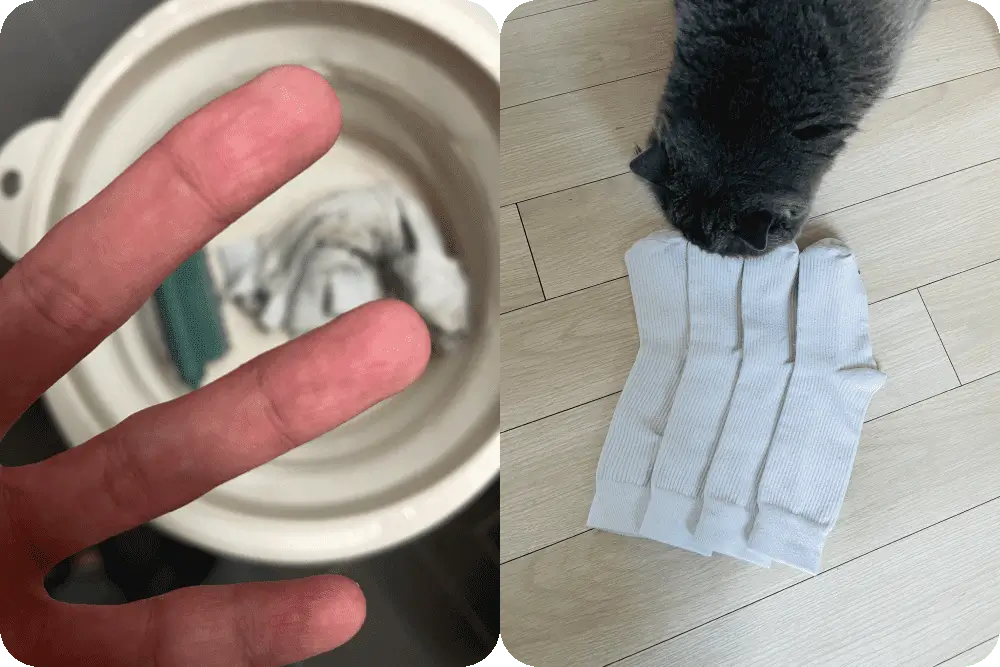 애벌빨래 후 결과 안내 이미지