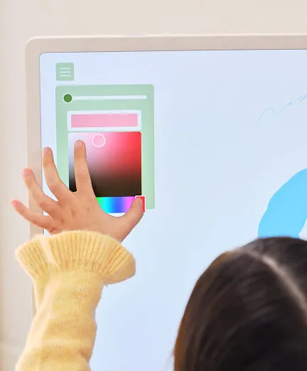 LG 스탠바이미 2 Draw with Me 앱 화면 사용 예시