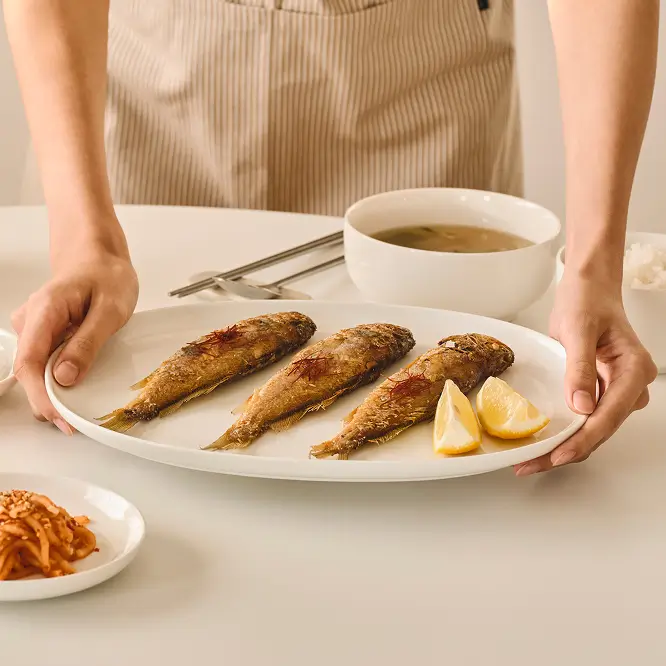 광파오븐으로 겉은 바삭 속은 촉촉하게 구운 생선 조기