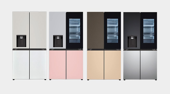 오브제 컬렉션 시리즈 냉장고 모델들