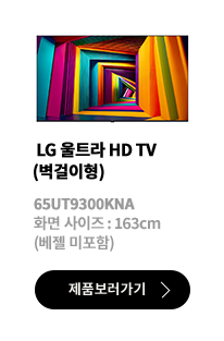 LG 울트라 HD TV (벽걸이형) / 65UT9300KNA / 화면 사이즈 :163cm / (베젤 미포함) / 제품보러가기