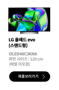 LG 올레드 evo (스탠드형) / OLED48C2KNA / 화면 사이즈 :120CM / (베젤 미포함) / 제품보러가기