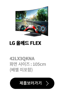 LG 올레드 FLEX / 42LX3QKNA / 화면 사이즈 :105CM / (베젤 미포함) / 제품보러가기