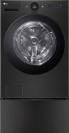 LG 워시 콤보 + 미니워시. 검은색 세탁기 하단에 미니워시 칸이 결합된 세탁기 입니다.