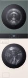 상단은 녹색, 하단은 흰색 바디인 LG 워시타워 입니다.