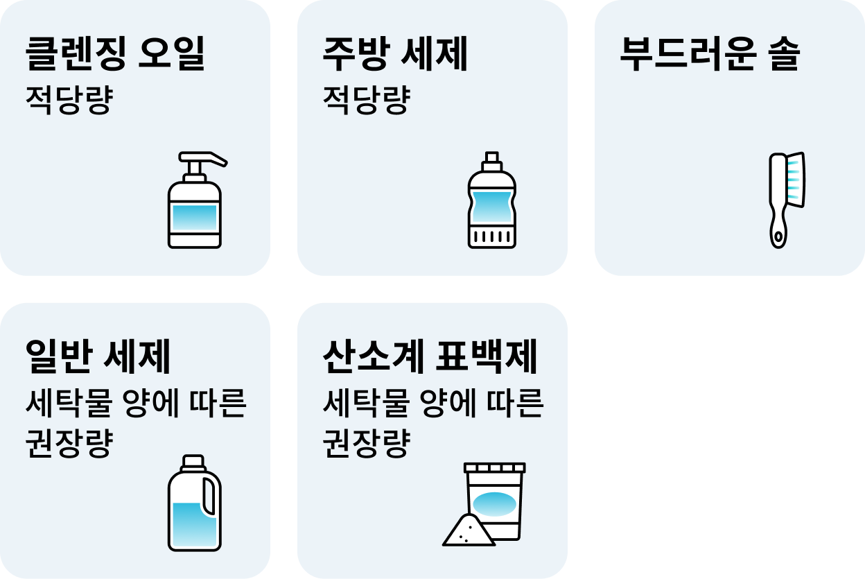 준비물과 용량