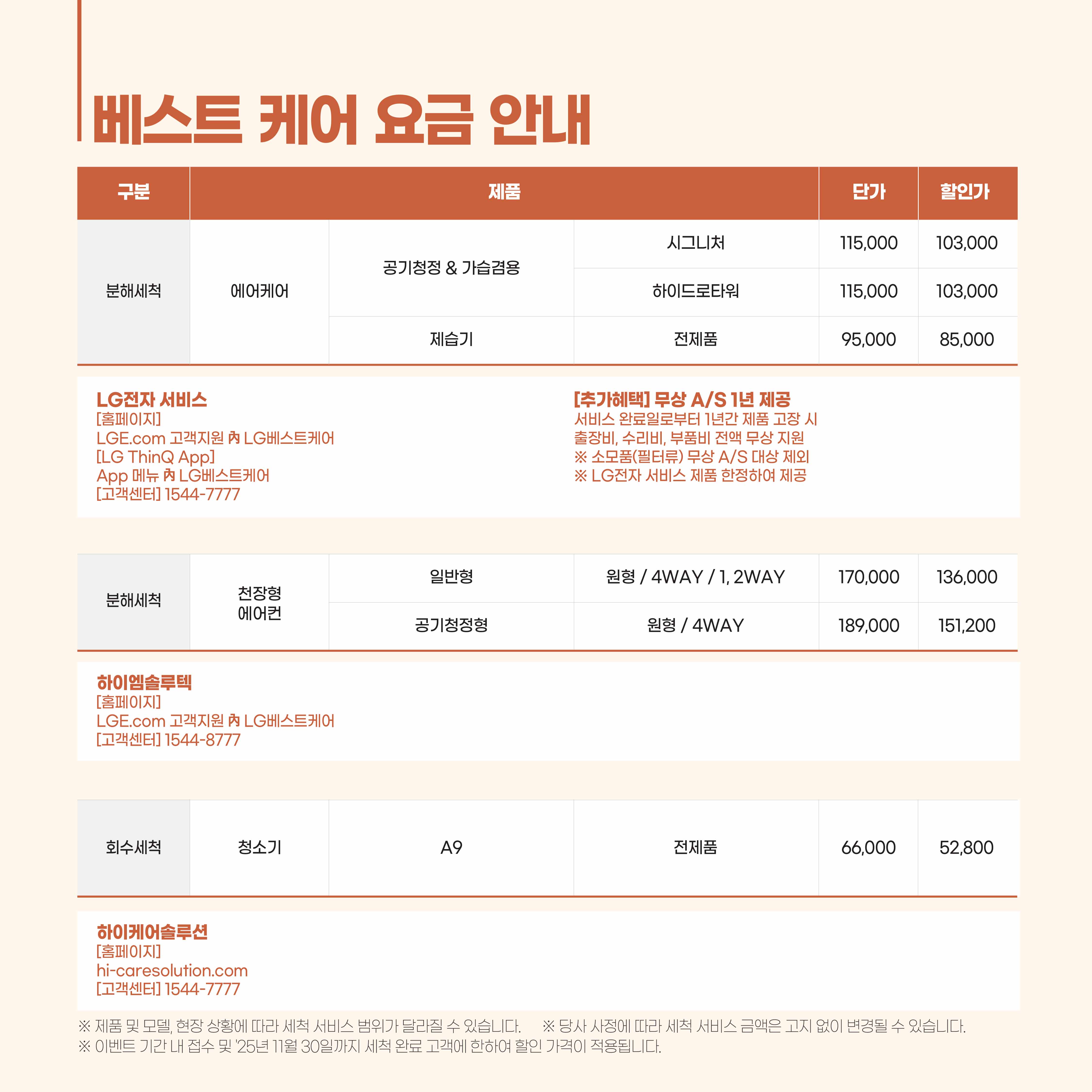 LG 베스트 케어 굿바이 썸머 베스트 케어 캠페인