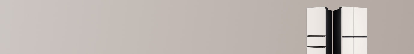 우측 LG 김치냉장고, 양문형 냉장고 2종 배치된 이미지