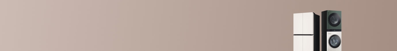 우측 오브제컬렉션 4도어 냉장고, 워시타워 배치 이미지