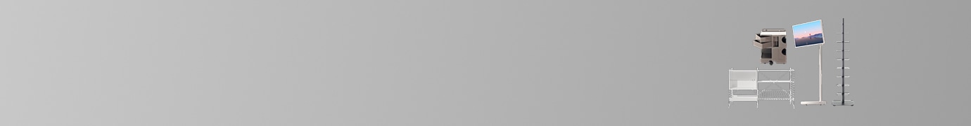 우측 선반, 옷걸이 스탠바이미 배치된 배너 이미지