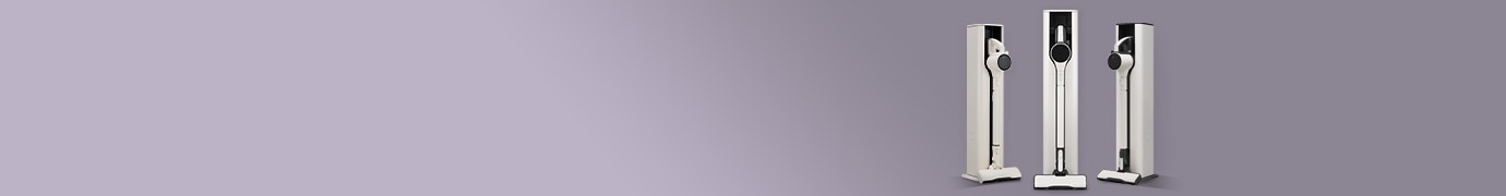 청소기 AI958WA(A9 Ai) 측면 / AS737WA(A7 Core) 정면 / AS520WA(A5)  측면 배너 내 우측 배치 이미지