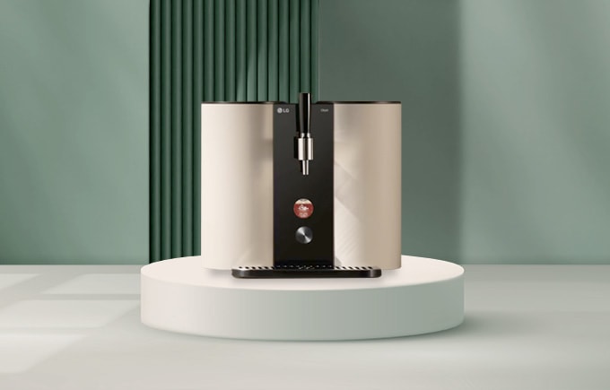 맥주제조기가 놓여져있는 배너 이미지