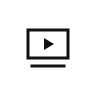 모니터에 재생버튼이 포함된 아이콘